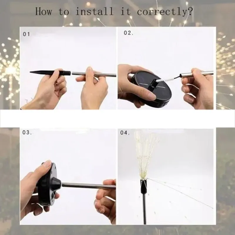 

Солнечные садовые светильники AB66-DIY с 120 светодиодами, гибкие, водонепроницаемые, с автоматическим включением/выключением, идеально подходят для наружного декора