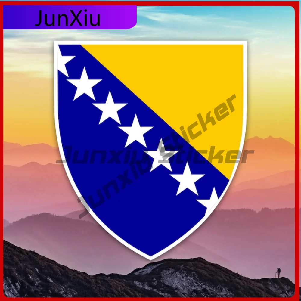 

Bosnian Coat of Arms Sticker Decal Die Cut Many Sizes Weatherproof Heavy Duty Auto Accessories For Window Bumper UV Resistant