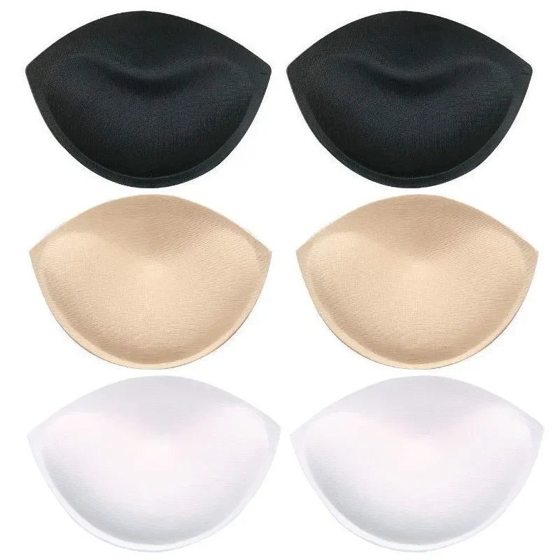 Almohadillas de esponja para relleno de pecho, parches removibles para sujetadores, 1 par