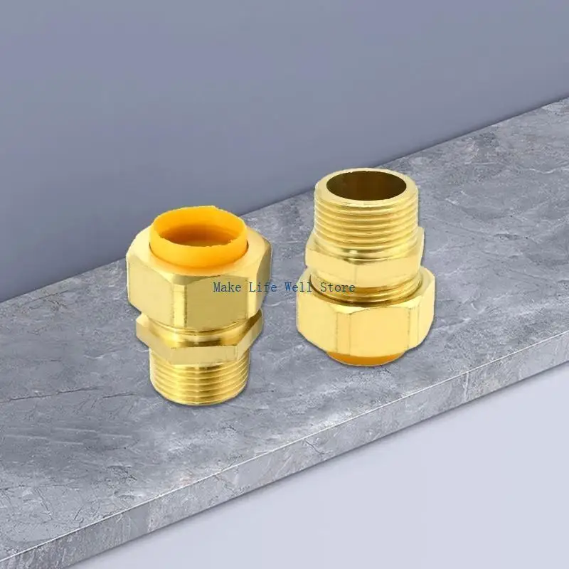 3/4 Inch Brass Fittings Metal Quick Fittings Simple Install for Gas Pipe