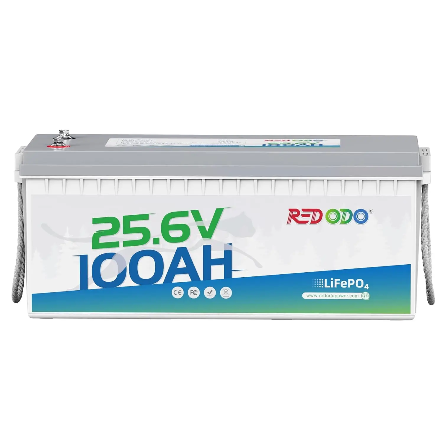 24V 100Ah LiFePO4 Battery, for RV, Marine, Trolling Motor | 100A BMS, 4000+ Deep Cycles, IP65 Waterproof, 4P2S, Custom