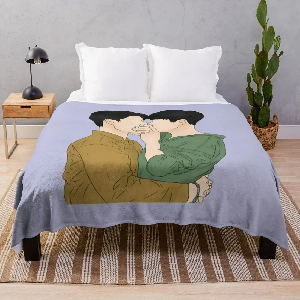

BAD BUDDY - NANON KORAPAT (Pran) OHM PAWAT (Pat) Throw Blanket Warm Accent Blanket for Living Room Decoration
