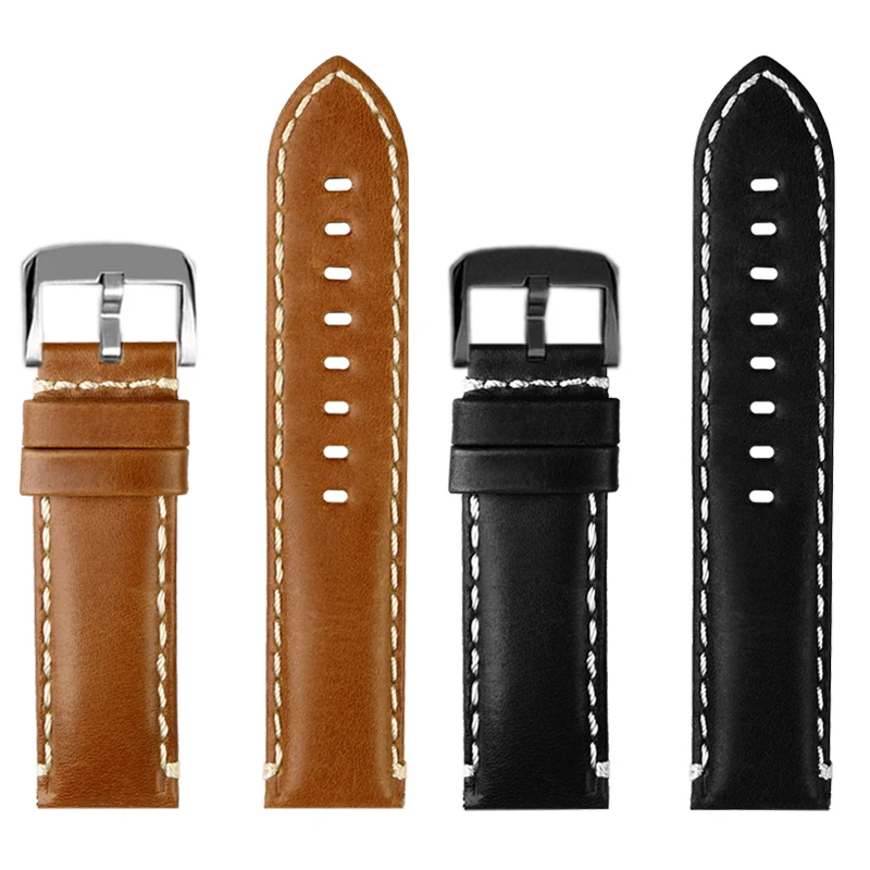 Quick release watch band Adapted to the Tissot 1853 Sagitar series watch strap T125 black samurai T125617A cowhide strap 22mm