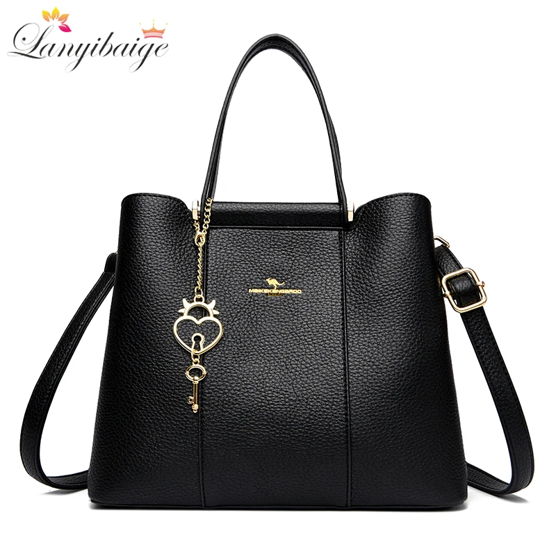 

New Cowhide Women Bag Luxury Designer Handbags for Women Famous Brands Crossbody bag For Women Leather Shoulder Bags Sac A Main