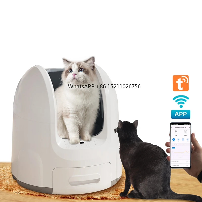 Smart Pet Care Self-Cleaning Convenient Semi-Automatic Option Advanced Kitty Litter Automatic Litter Box for Cats