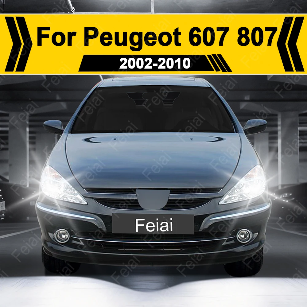 

LED Headlight Light Bulb For Peugeot 607 807 Accessories Car Headlight LED Auto Headlamp 2002-2004 2005 2006 2007 2008 2009 2010