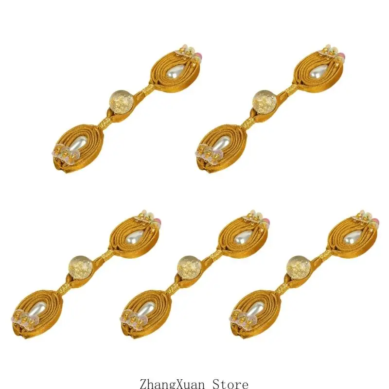 Traditionelle chinesische Knoten-Knopf für Cheongsam-Kleidung, Satin, Stoffverschlüsse, Knoten, DIY-Nähzubehör, 9 Farboptionen – Detail 8