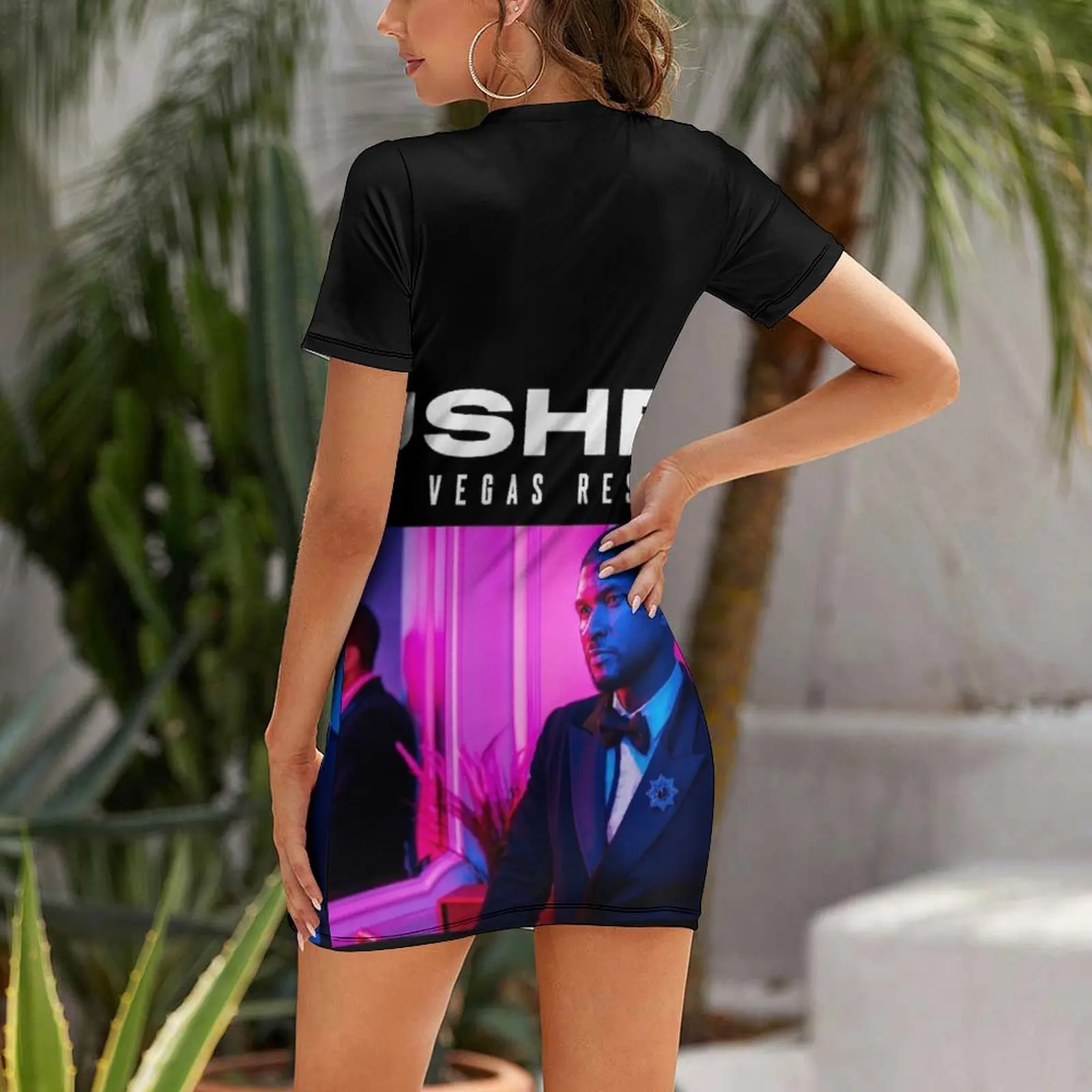 Poster Yasher the Vegas Residency Short Sleeved Dress Bride dresses prom clothes Female dress Dress