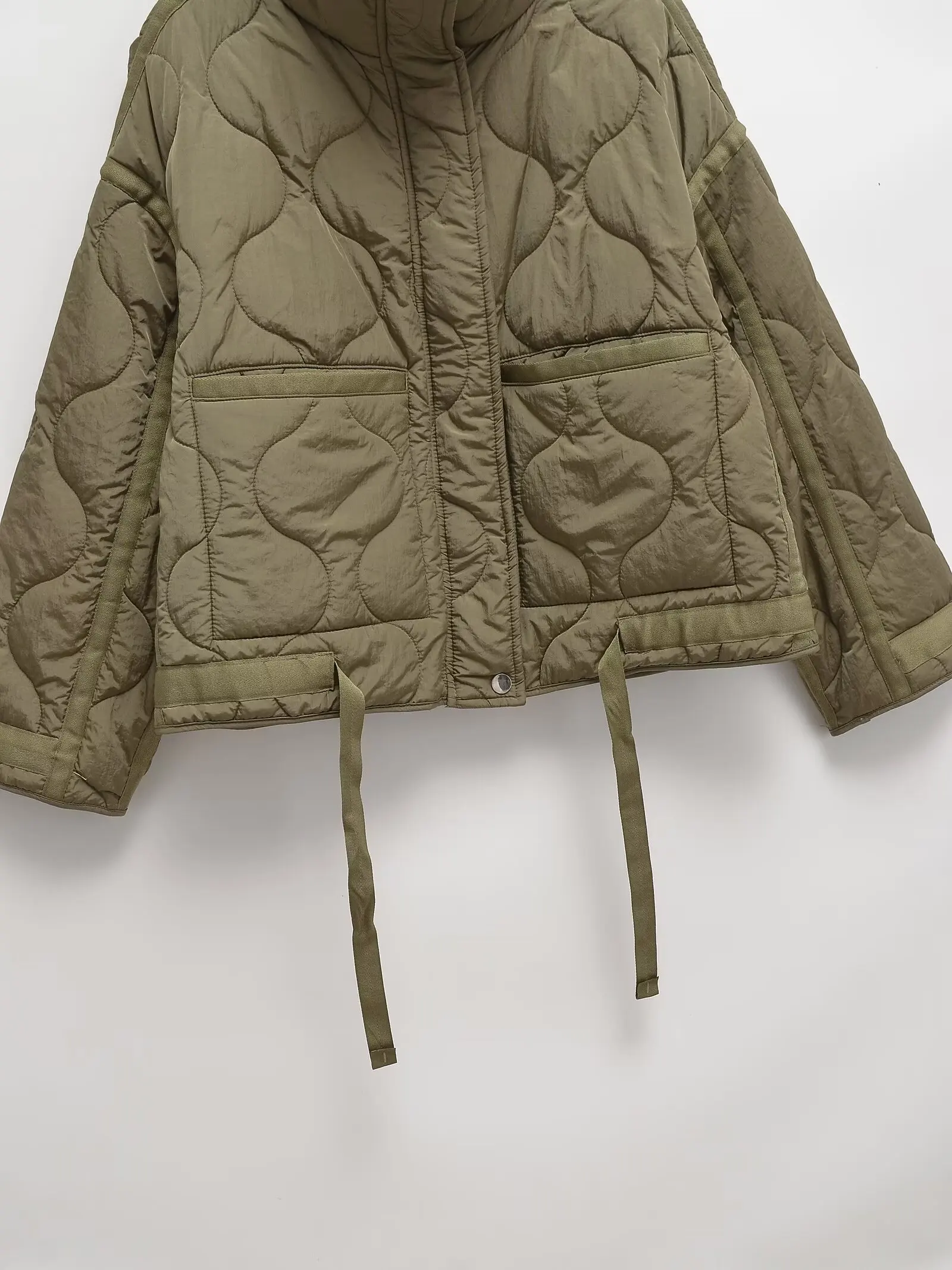 Padded Coat American Retro High Neck Parkas Warm Woman Winter Coats Winter Parkas For Women Elegant Luxury Women's Coat
