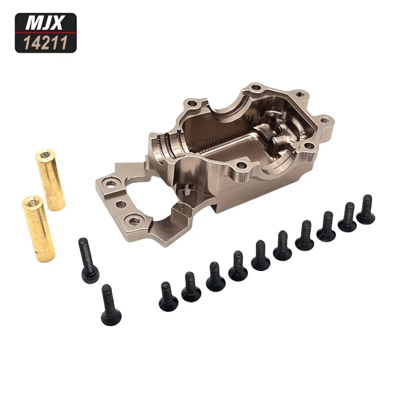 1/14 mjx 14211 hyper go peças de atualização de metal para carro de controle remoto elétrico-copo de direção, braços a superiores e inferiores, suporte de torre de choque
