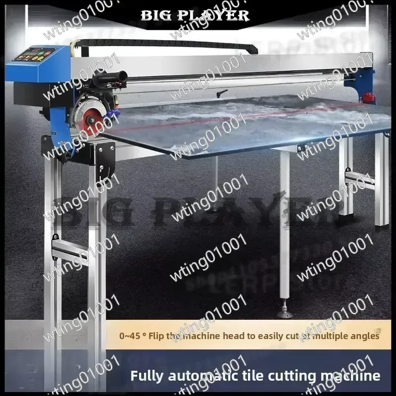 for Automatic Desktop Tile Cutter 45 Degree Chamfer Edge Grinding Water Jet Slotting Machine for Floor Slate Multifunctional