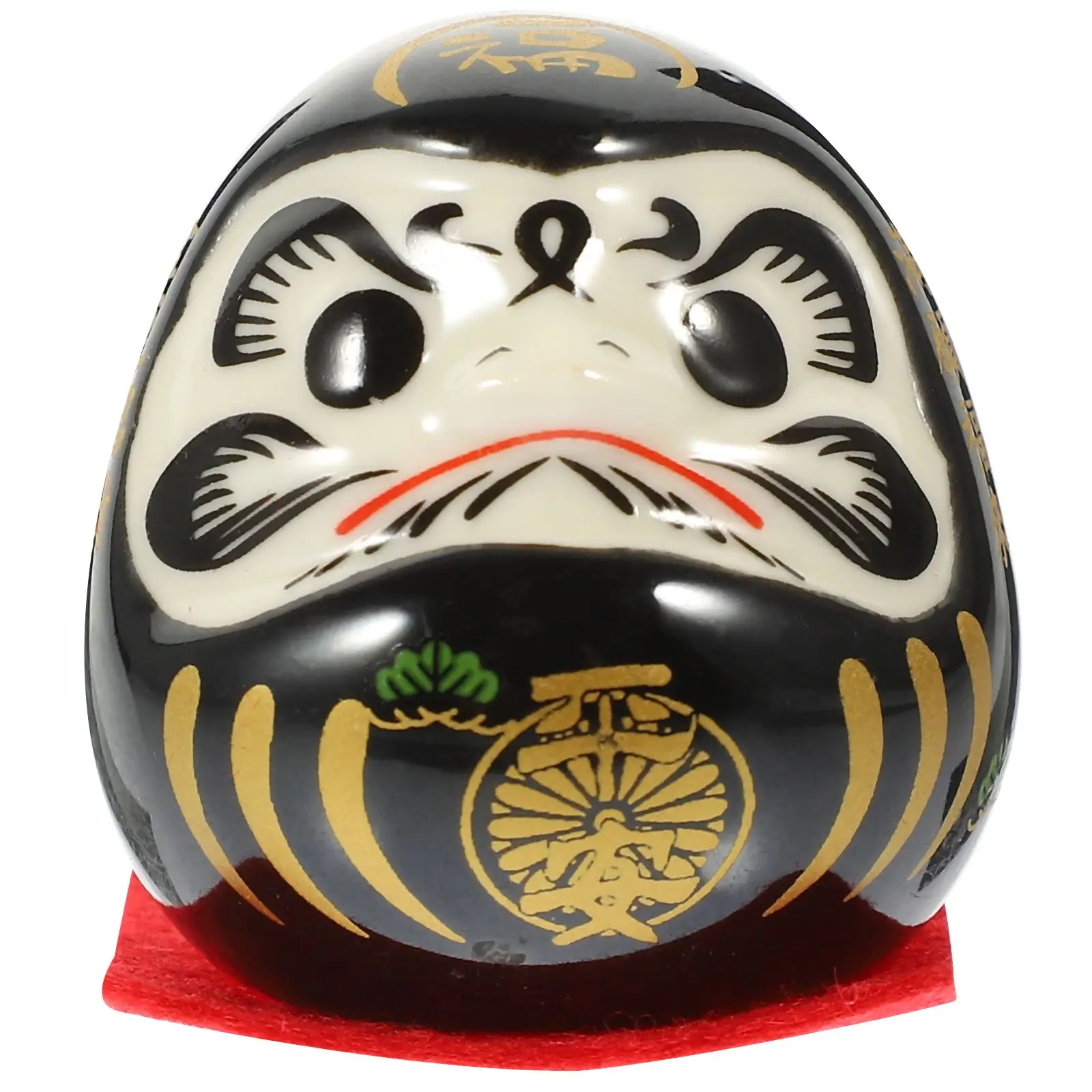 Toy Daruma Eggs Ceramic Ornament Buddhism Daruma Tumbler 470X440X420CM Lucky Charm, Zen Ornament, Wealth Figurines for Car Gifts