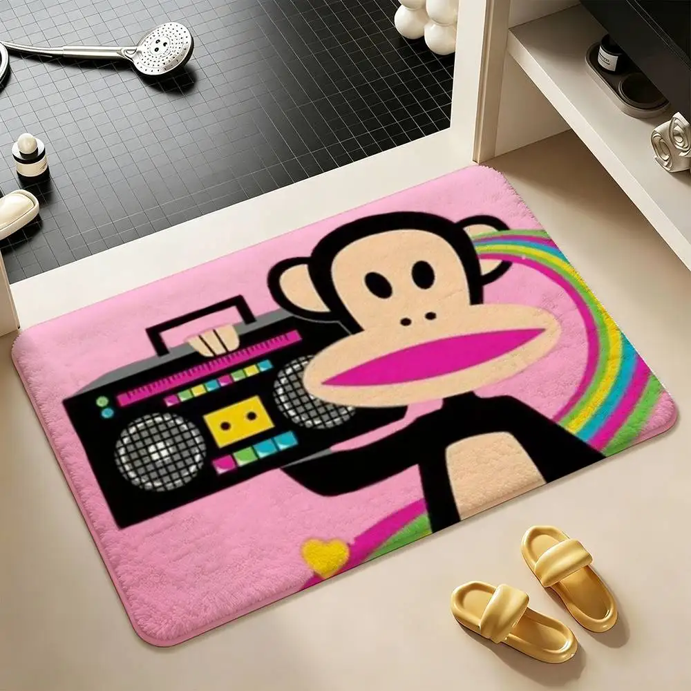 Anime P-Paul F-Frank  Shower Room Absorbent Small Floor Mat Soft Comfortable Decorative Foot Mat