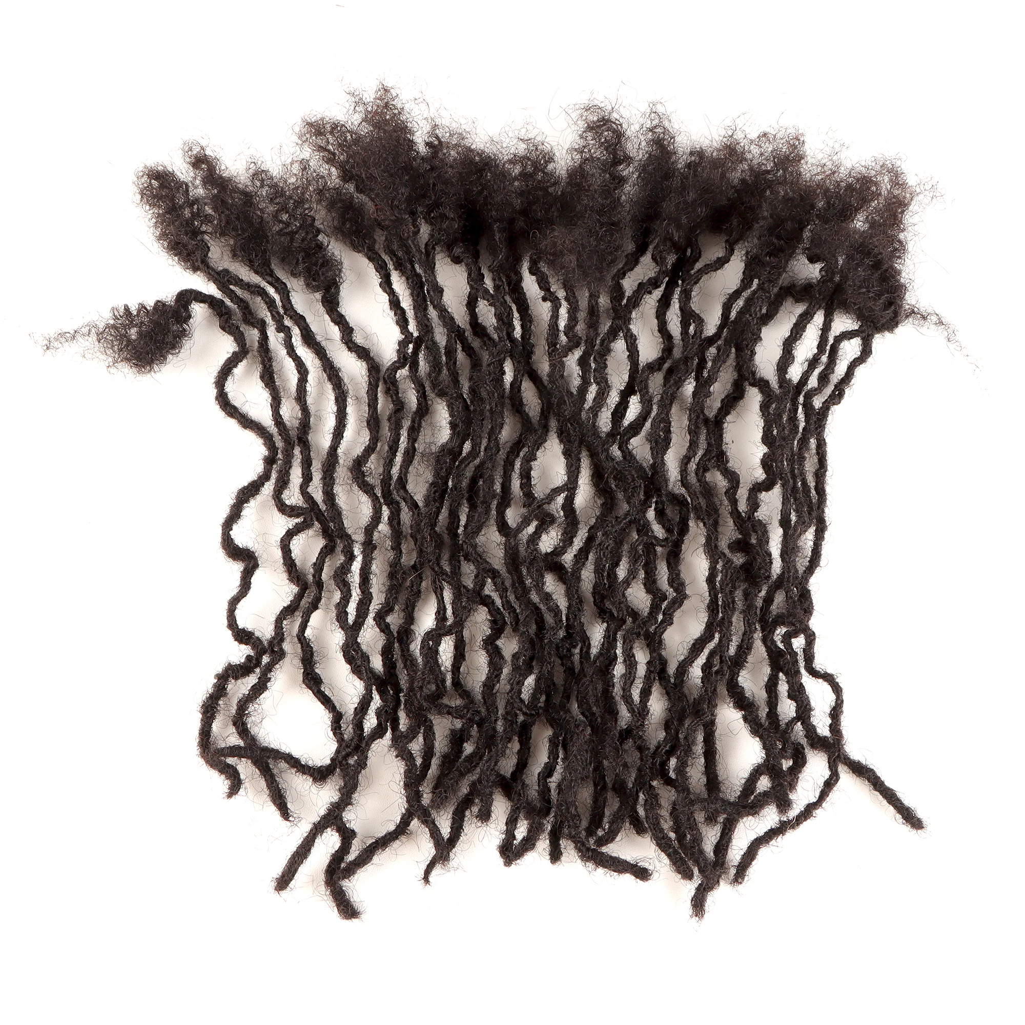 Orientfashion Real Human Hair Dreadlock per uomo/donna Full Head Afro Kinky Minilocs Interlocs Textured Locs New Style