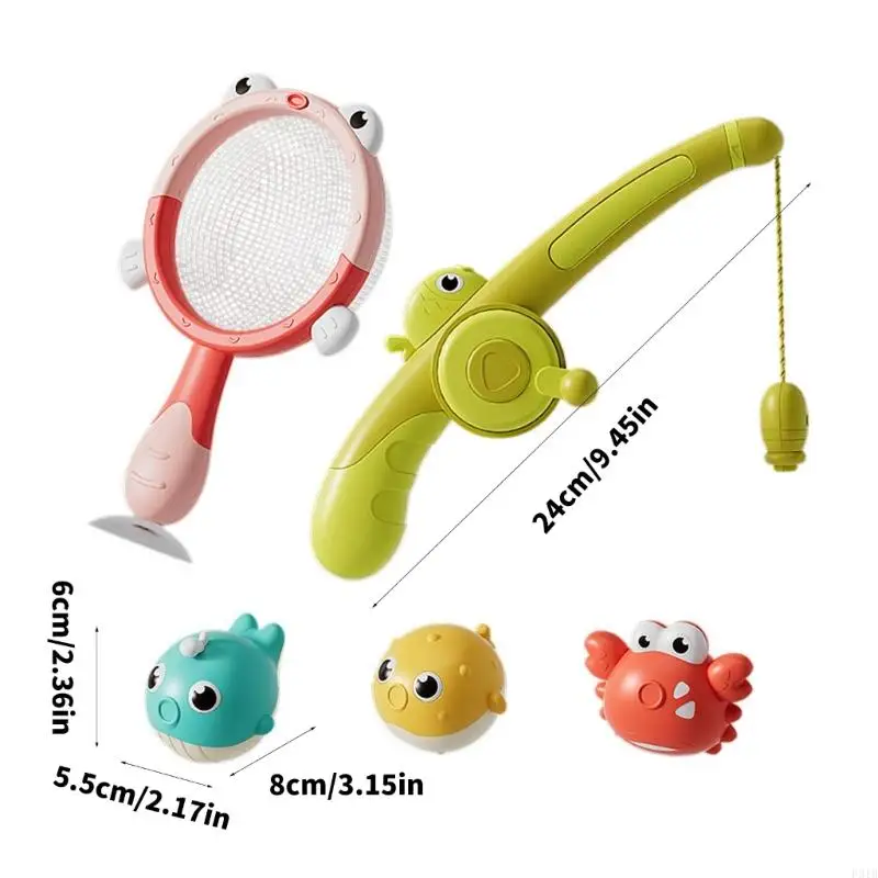 Gra Water Play Blowing Bath Toy Magnetyczne zabawki z zabawkami z modelem ryb rybacka P31B