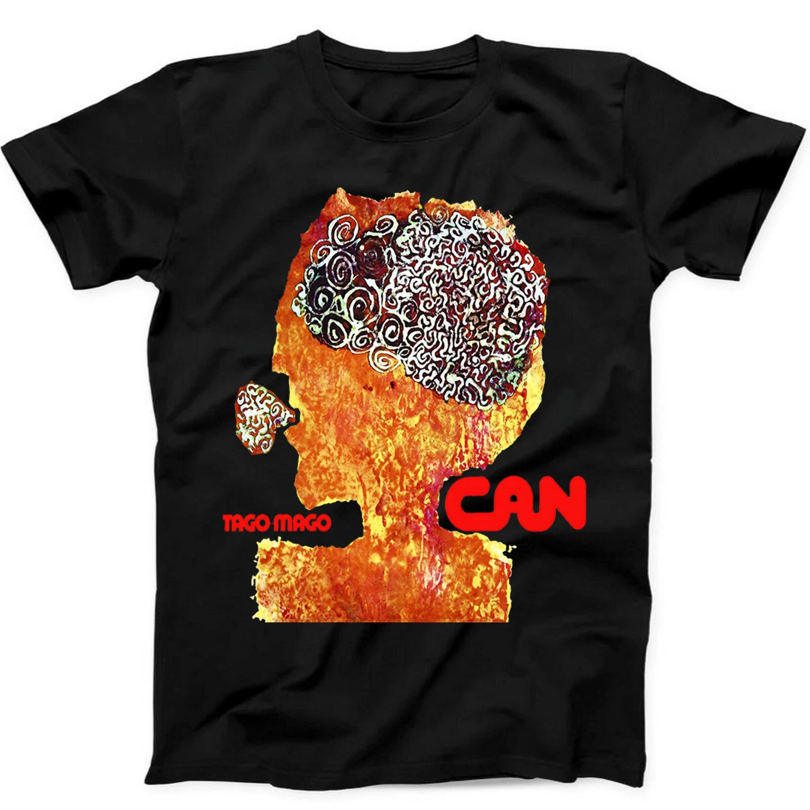 

Can Tago Mago German Krautrock Punk Rock Retro Music Gift Black Tee T Shirt Men American Band Singer Street Short-sleeved Women