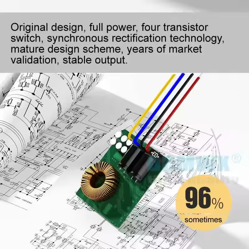 DC-DC Battery Charger 9V 12V 24V 36V 48V to 12.6V 13.8V 14.6V 25.2V 29.4V 28V Step-Up Step-Down Converter Automatic Boost Buck C - view 2