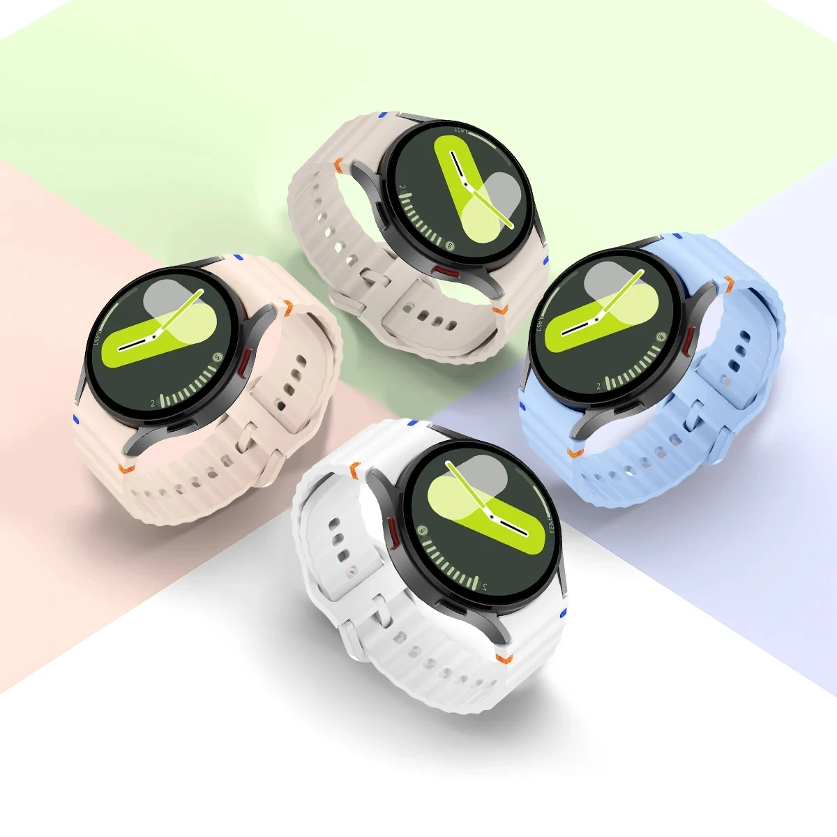 サムスンギャラクシーウォッチ用のオリジナルシリコンバンド,クラシックストラップ,バンド,ブレスレット,7,40mm, 44mm, 5 pro,4,6,47mm, 45mm, 43mm