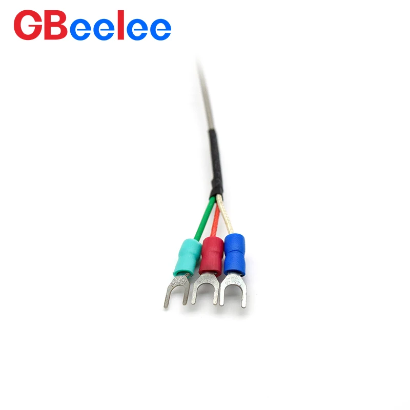 30 peças 5mm * 100mm sonda k j pt100 tipo 50mm 150mm 200mm -200 ~ 2500 ° C 1m 2m 3m 5m Cabo Sonda Termopar Industrial Temperatura Se