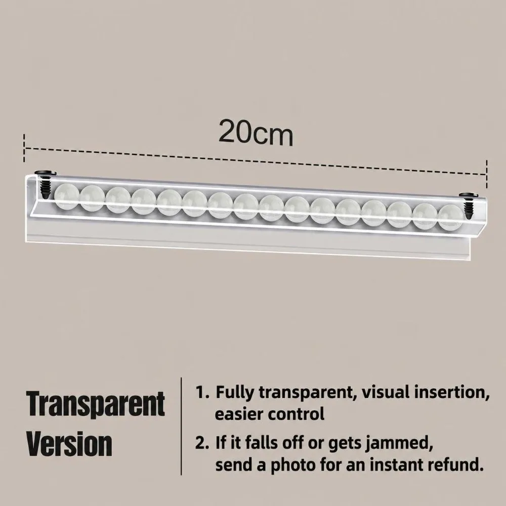 Multifunctional Plastic Order Ticket Holder Clear Wall Mount Takeaway Order Clip Restaurant Tickets Rack Office Cafes Pubs