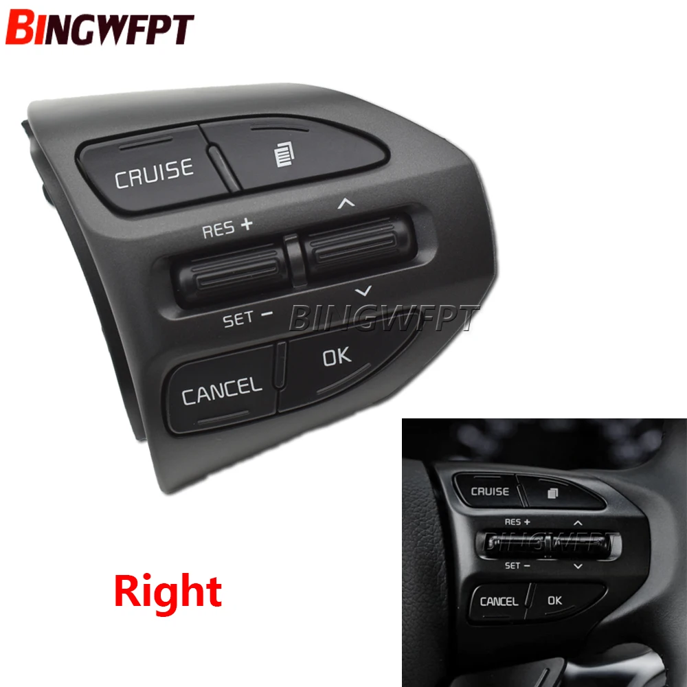 Multifunction steering wheel Switch With Red Backlight For Kia K5 Optima 2014 2015 Car-Styling Cruise Volume Control Buttons