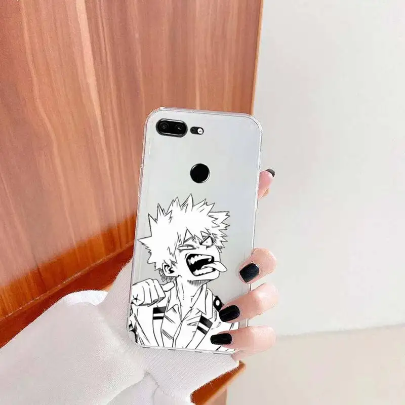 Bakugou Katsuki hunter x Phone Case Transparent for Huawei honor P mate Y 30 40 20 50 8 70 10 9 a i x c pro lite prime smart