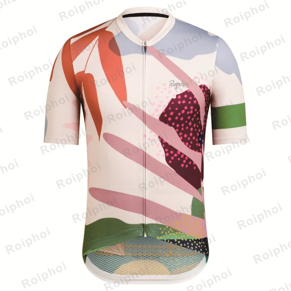 ROIPHOI 2023 Cycling Jersey Mans Mountain Bike Clothing Quick-Dry Racing MTB Bicycle Clothes Uniform Breathale Cycling Clothing