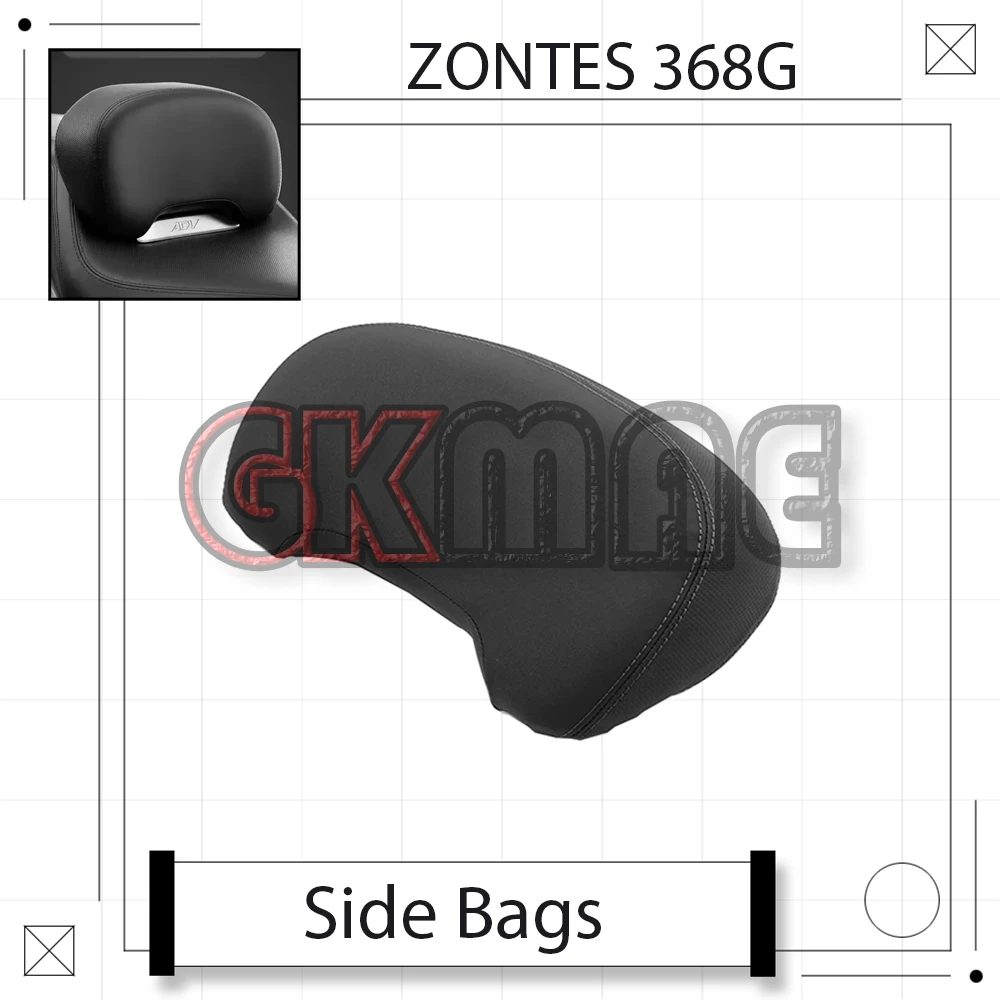 For ZONTES 368G ZT368T-G Motorcycle Modified Lumbar Support Pad Widened & Heightened Comfort Backrest Thickened Waist Cushion