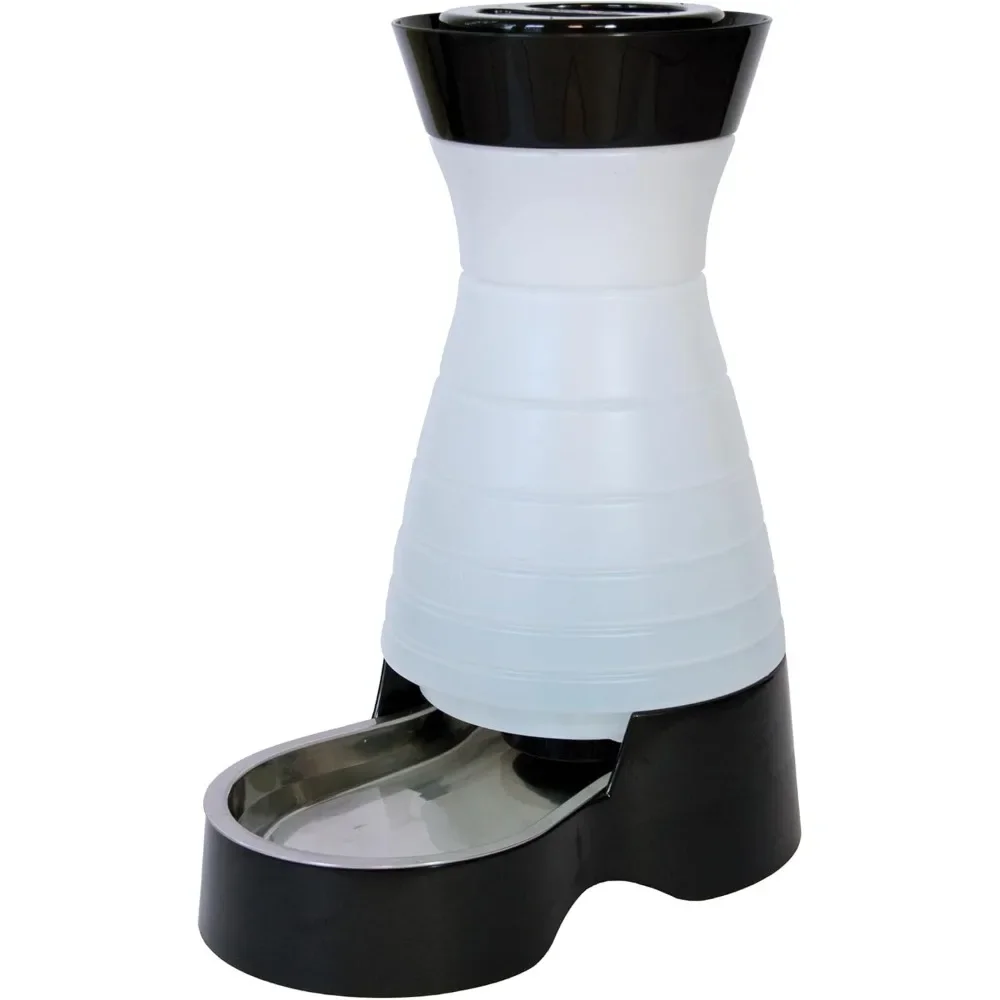 

320oz Gravity Pet Fountain With Removable Stainless Steel Bowl For Dogs & Cats