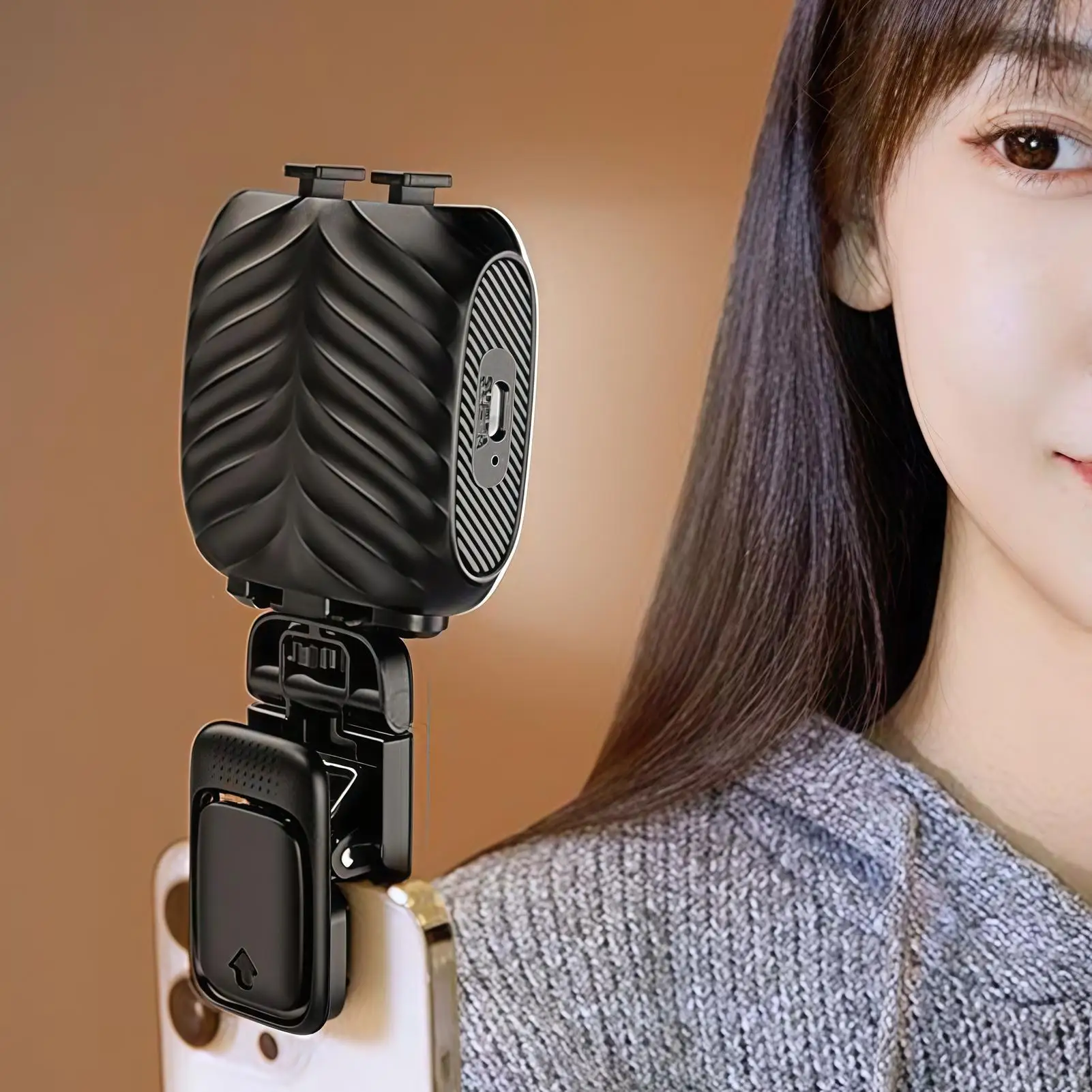 Light For Phone Tripod Light With 3-Color Lighting And RGB Mode Clip On Flashlight Rechargeable For Content Creation Tablet