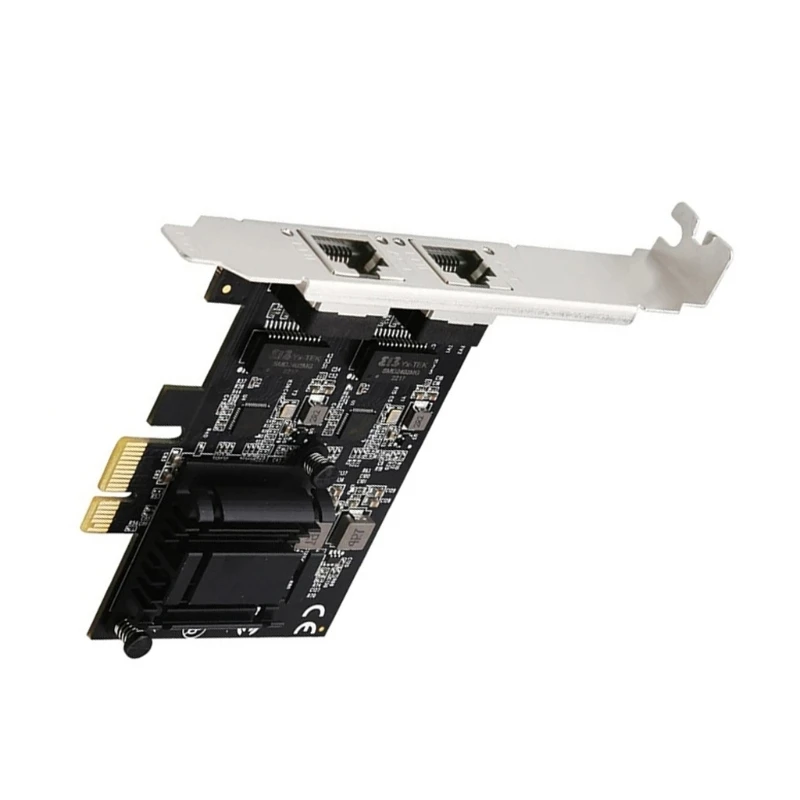 2.5Gbps Gigabit Ethernet PCIE X1 to RJ45 Networking Card 10/100/1000/25000Mbps Adapter for Desktop PC Gigabit Networking