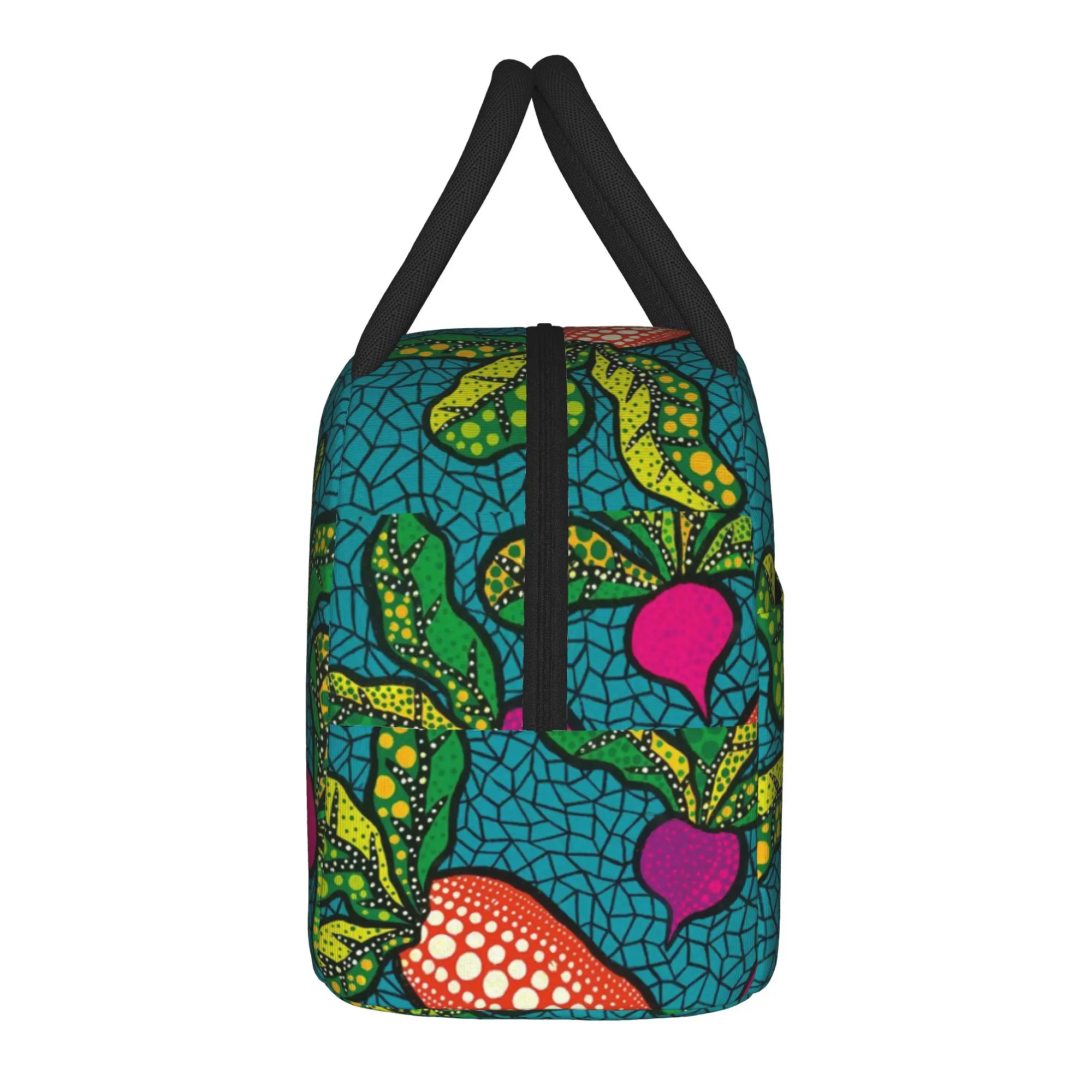 Yayoi Kusama Insulated Lunch Bag Portable Nordic Polka Meal Container Thermal Bag Tote Lunch Box School  Outdoor Food Handbags