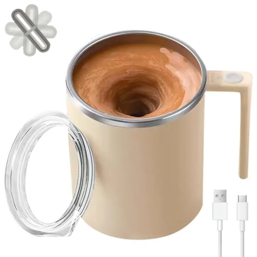 

Electric Mixing Mug, Electric Stirring Coffee Mug, Coffee Mugs, Suitable for Coffee, Milk, Cocoa and Other Beverages