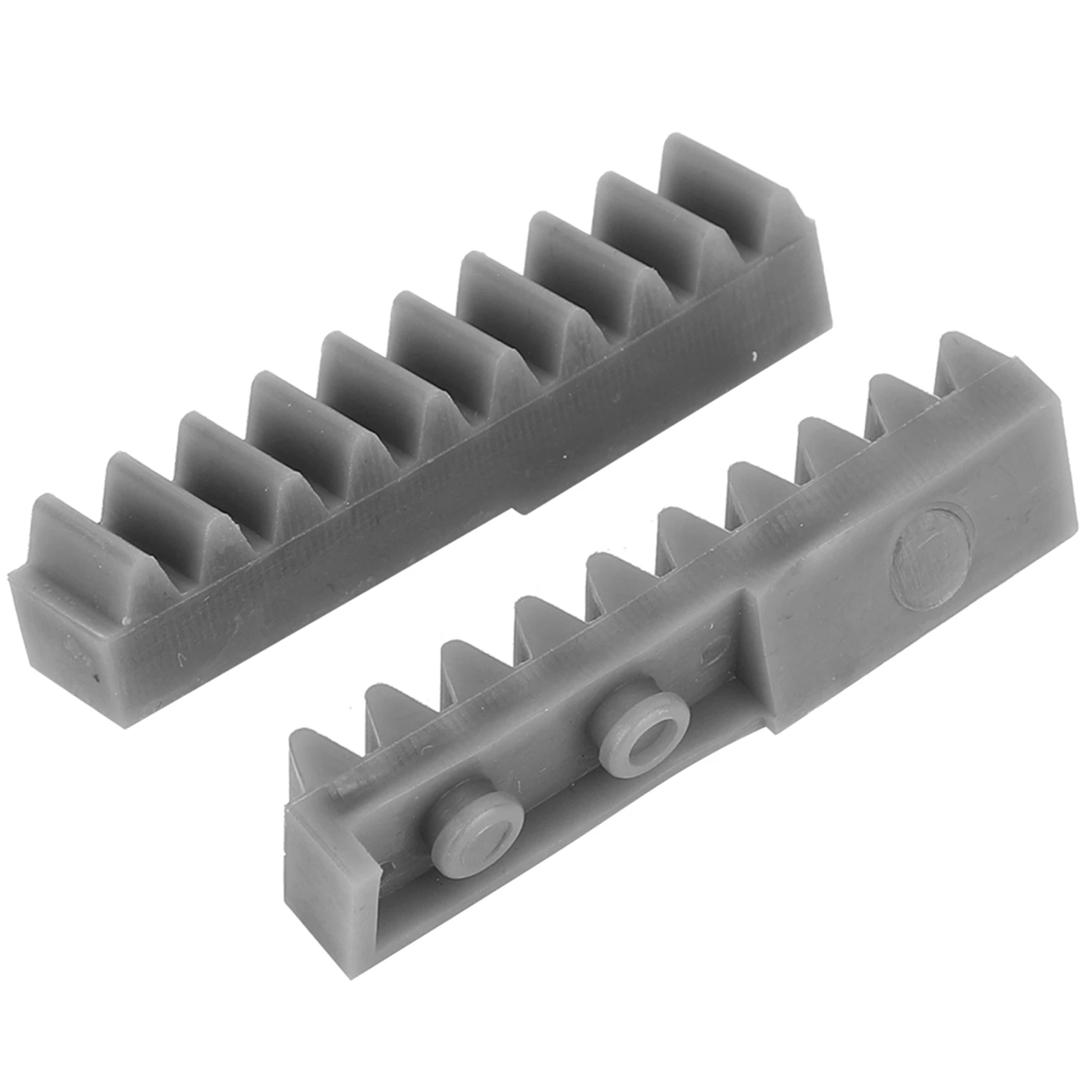Een paar zijrekken voor breimachines, plastic accessoire L/R zijrek geschikt voor zilveren breimachines, breimachine onderdeel