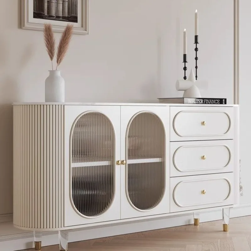 

Side Wind Meal Side Cabinet Against the Wall Household Living Room Tea Kitchen Locker Multifunctional Modern Simplicity