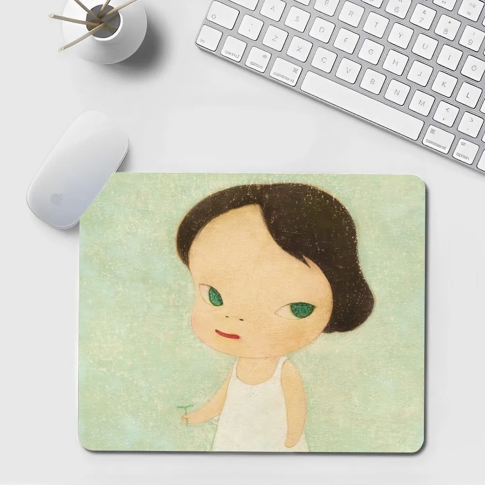 Japan Yoshimoto nara cartoon girl Lambskin Floor Mat Small Office Computer Desk Mat Table Keyboard Big Mouse Pad Laptop Cushion