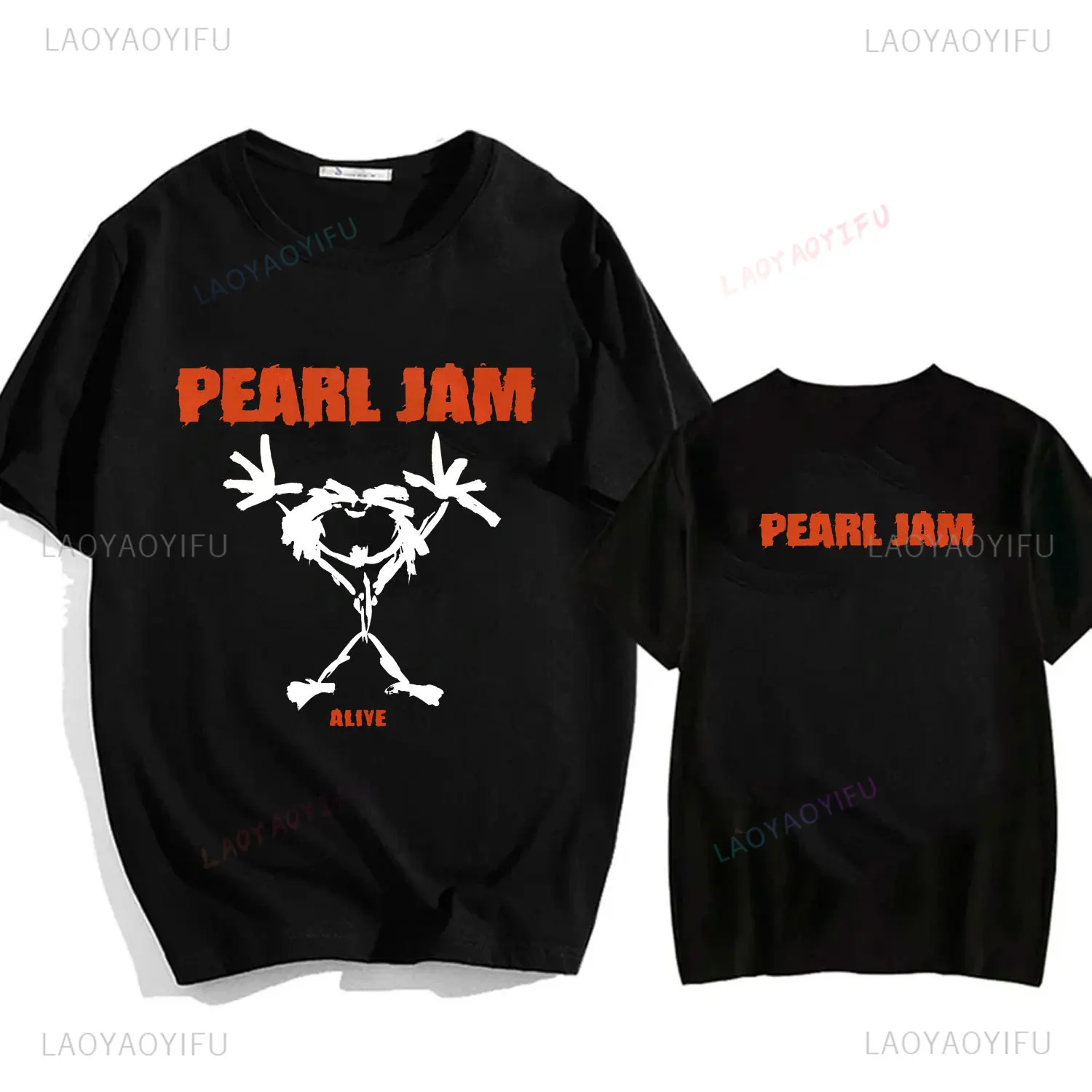 

Amazing Tees Men Pearl Jam Alive Cotton T Shirt Double-sided Casual T-shirt Male Pearl Jam T-shirts Graphic Short Sleeve Tops