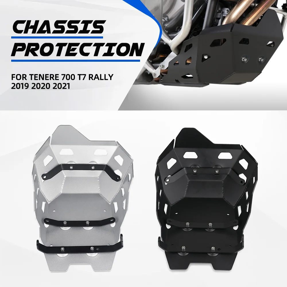

For Yamaha Tenere 700 T7 Rally 2019 2020 2021 Motorcycle Engine Guard Chassis Protection Tenere700 Skid Plate Bash Frame Guard