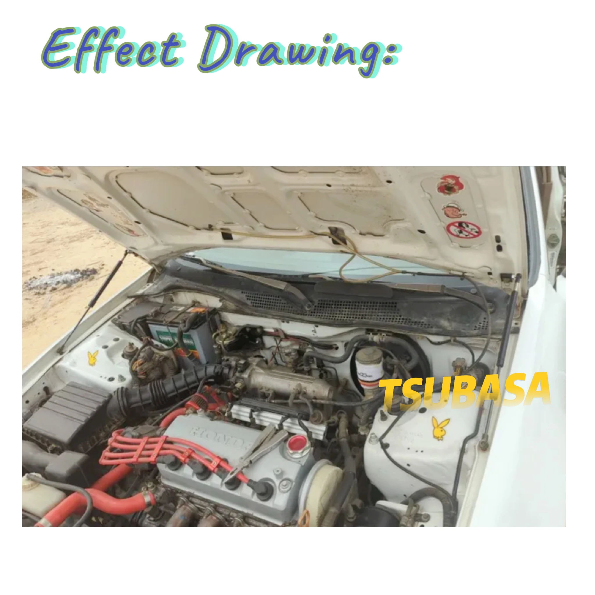 Motorhaubenstreben für 1991–1995 Honda Civic 5. EG EH EJ Modifizieren Sie den vordere Motorhaubenlift unterstützt Stoßdämpfer Kolbenstangenfeder-Requisiten Verin