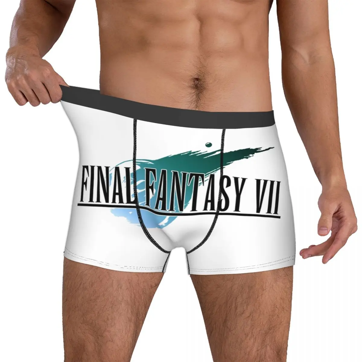 Men's Final Fantasy VII FF7 Boxer Shorts Panties Soft Underwear Funny Video Games Homme Funny S-XXL Underpants