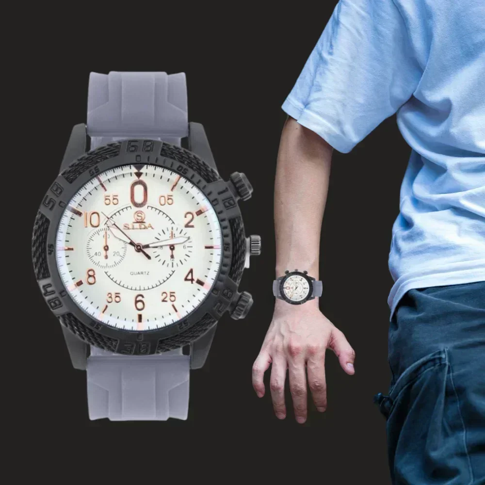 New Fashion Men Watch Quartz Quartz Movement Men Wristwatch Sports Date Luxury Watches for Man Movement