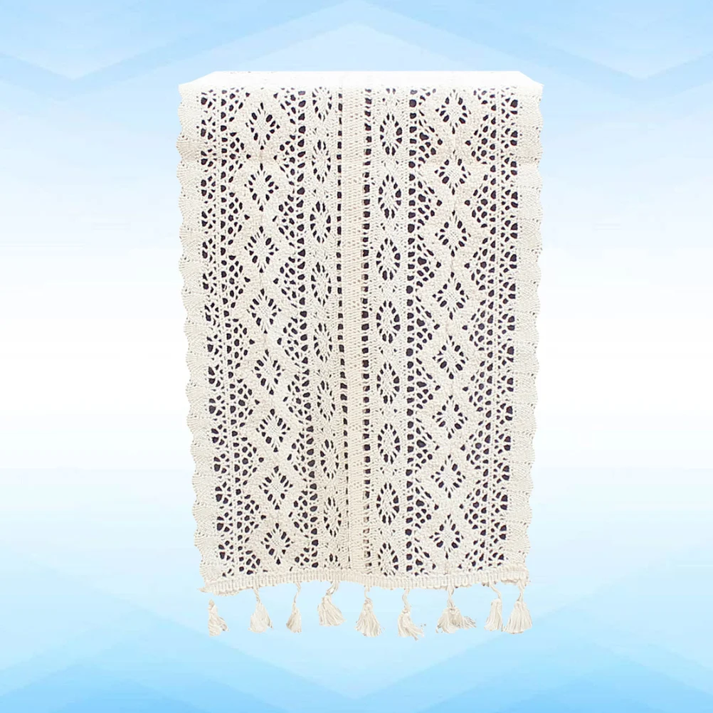 

260X24Cm Lace Flag Premium Flower Pattern Hollow Out Design For Dining Decorative Table Cloth Cover Home Textile Decoration Lace