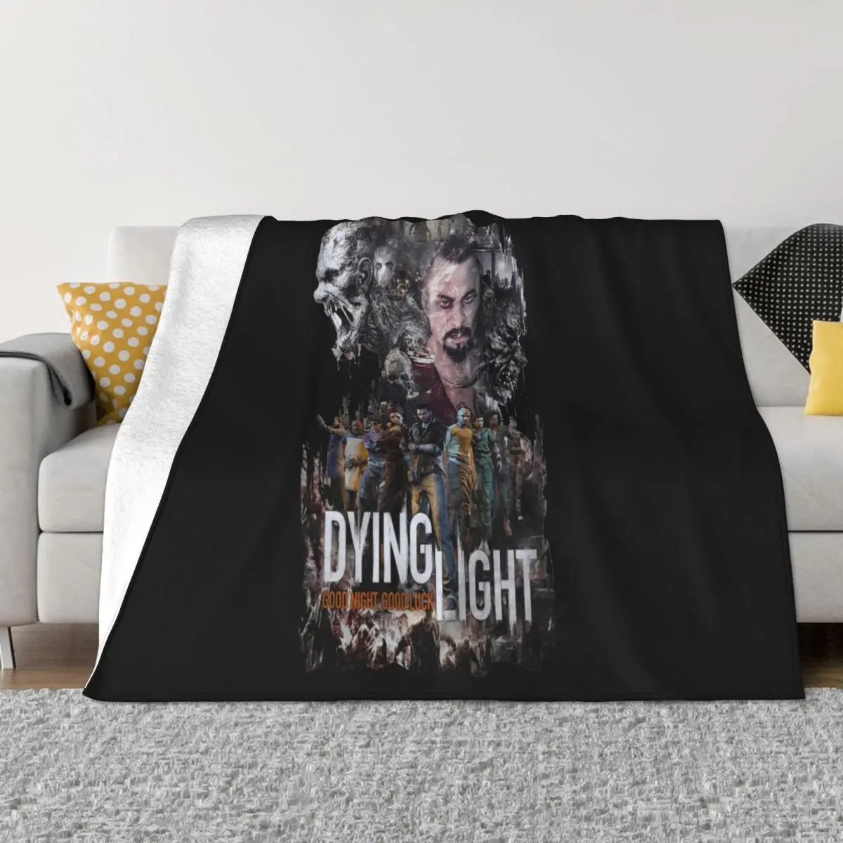 Dying Light Design White Game Top Mens And Kids Sizes Women Men New Brand Vintage Throw Blanket