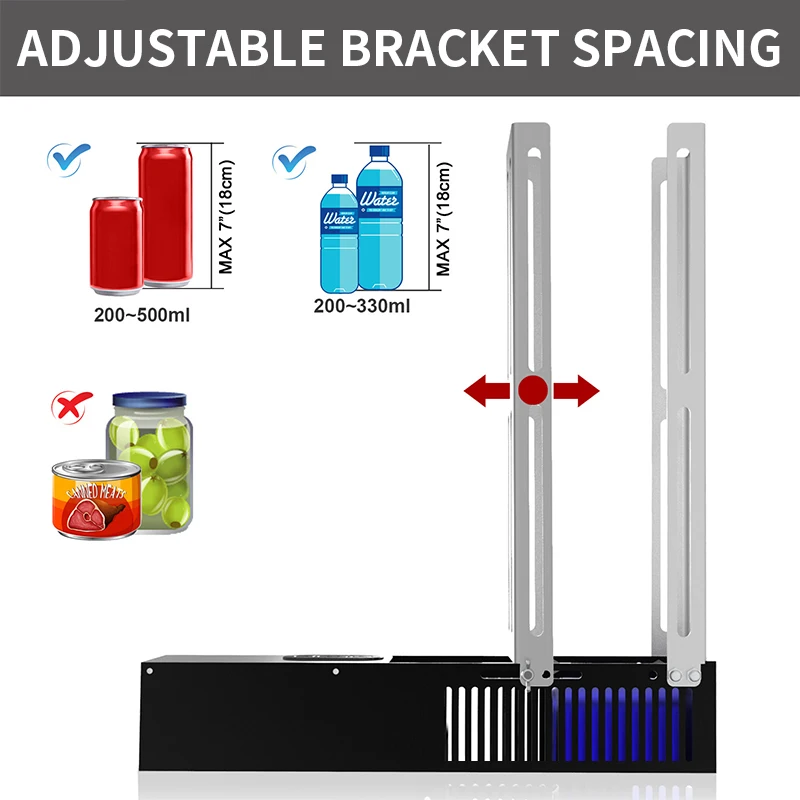 Electric Aluminum Can Flattening Machine Electric Automatic Can Crusher Squeeze Can Flattener Home Use