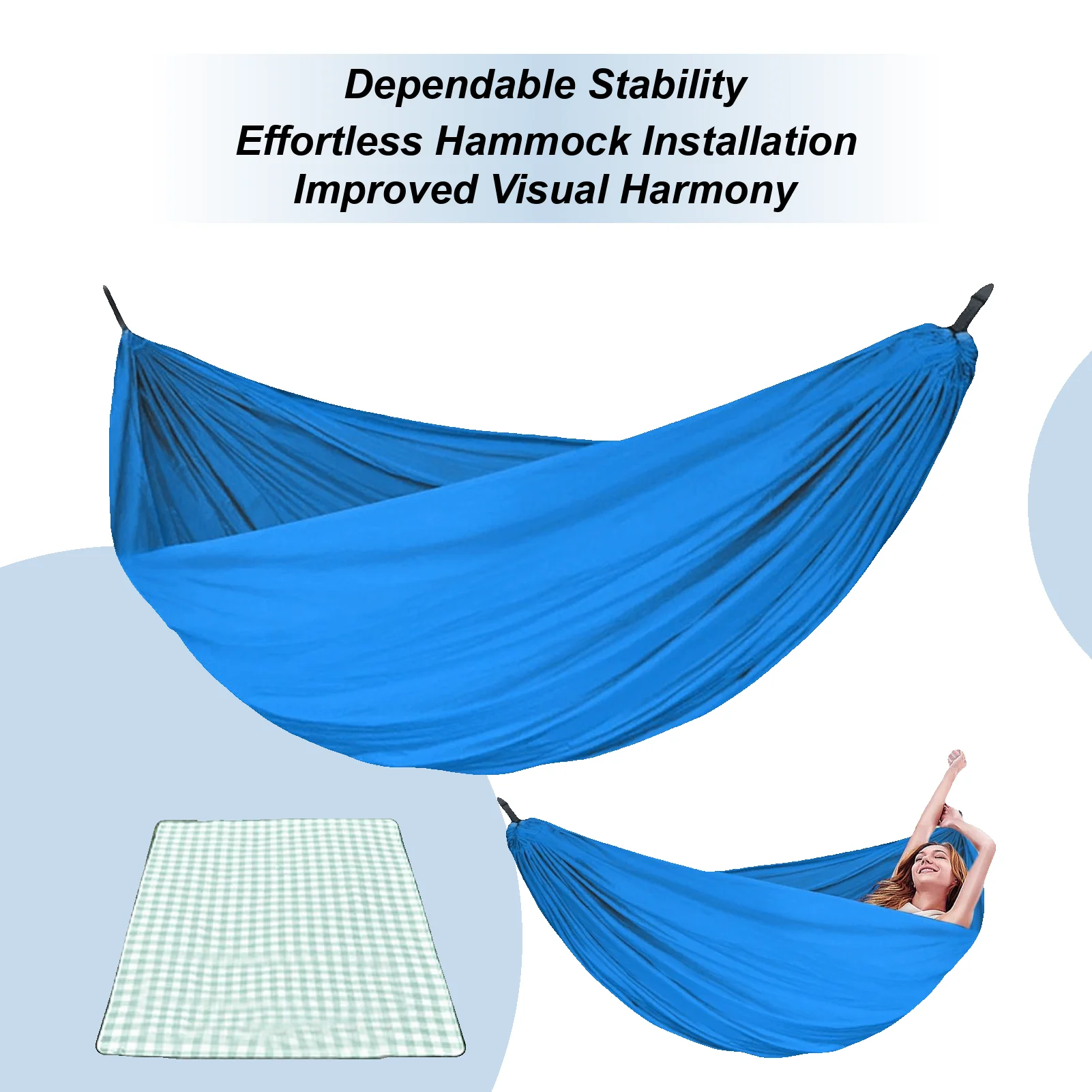 

Single Hammock Leisure Durable Travel Swing Chair Hanging Bed Casual Hammocks Travel Swing Chair Hanging Bed with Blanket