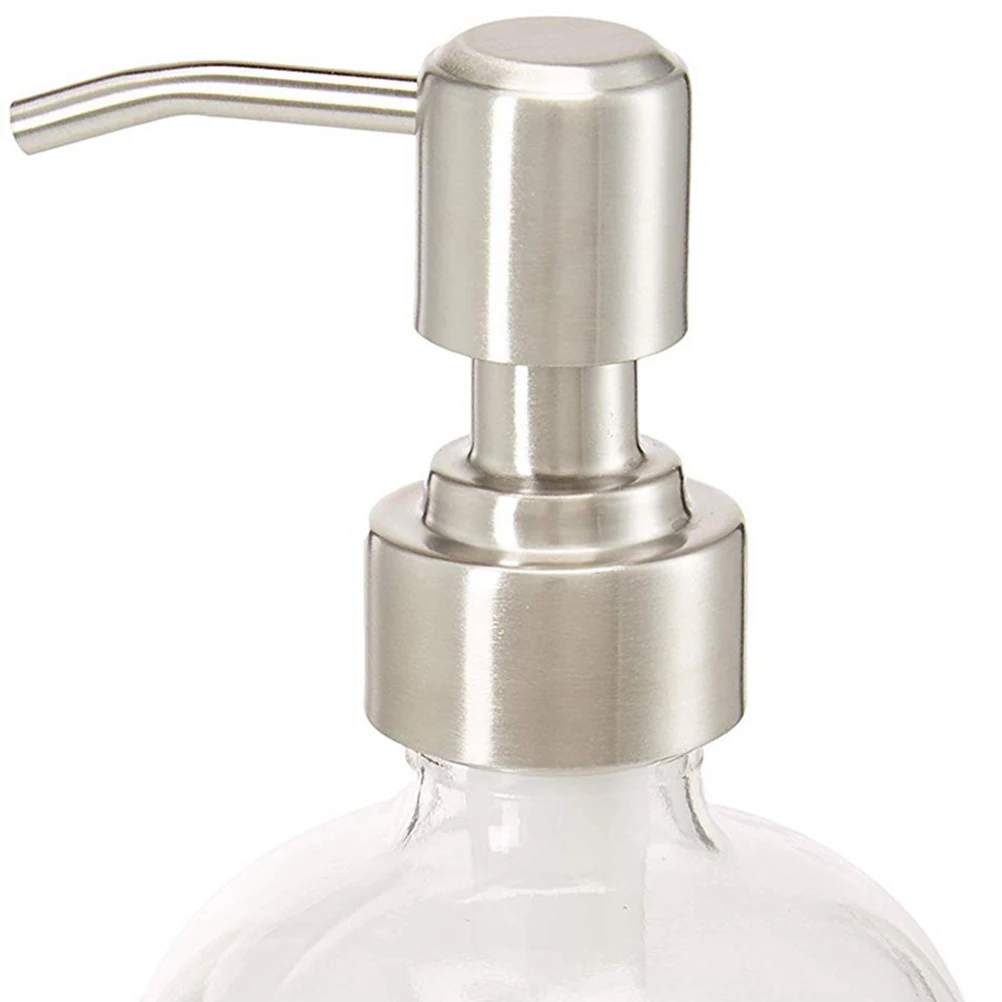 

2Pcs Stainless Steel Dispenser Pump Lids Rust Proof for Lotion Soap Bottles Bathroom Kitchen Accessories Dispenser Pump