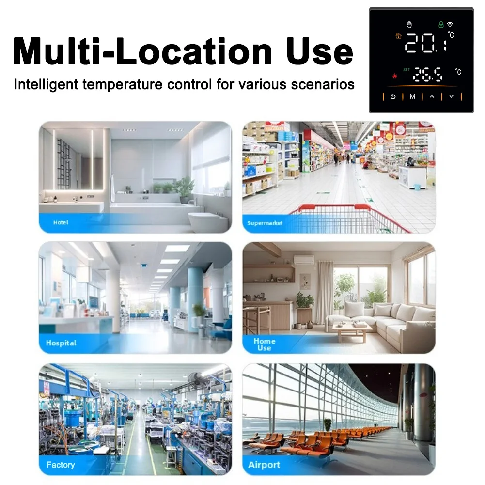 

Умный термостат Wi-Fi с точностью температуры плюс или минус 0, 5 градусов для газового котла с горячей водой и подогрева пола