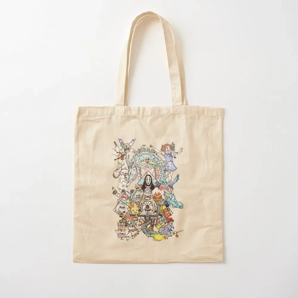 

Sketch Collage $tudio Ghib!i Tote Bag Canvas bag Eco bag free delivery bags