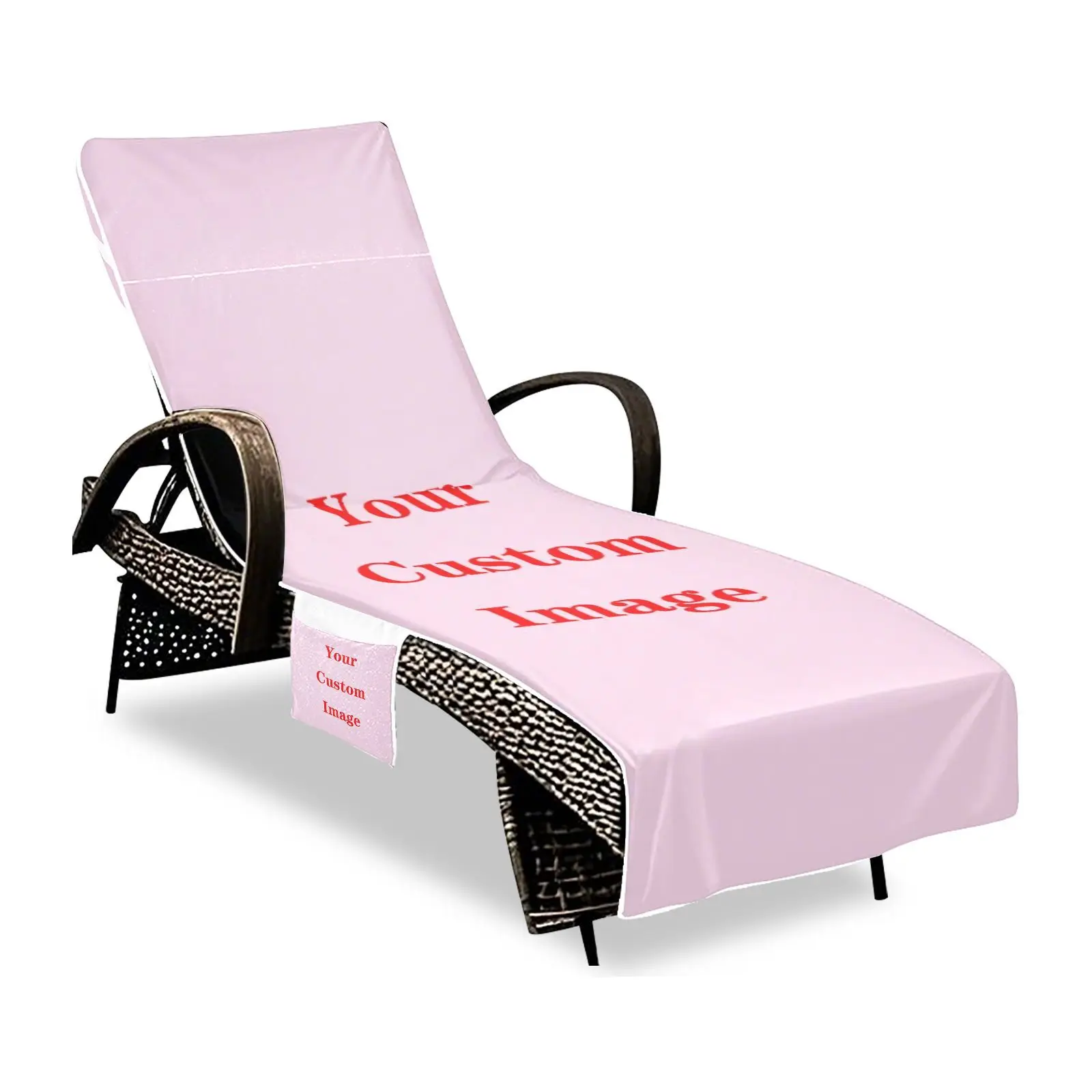 New Lounge Chair Towel Cover Beach Chair Towel Wrap Side Pocket Design Chair Protection Tool For Most Lounge Recliners And Pool