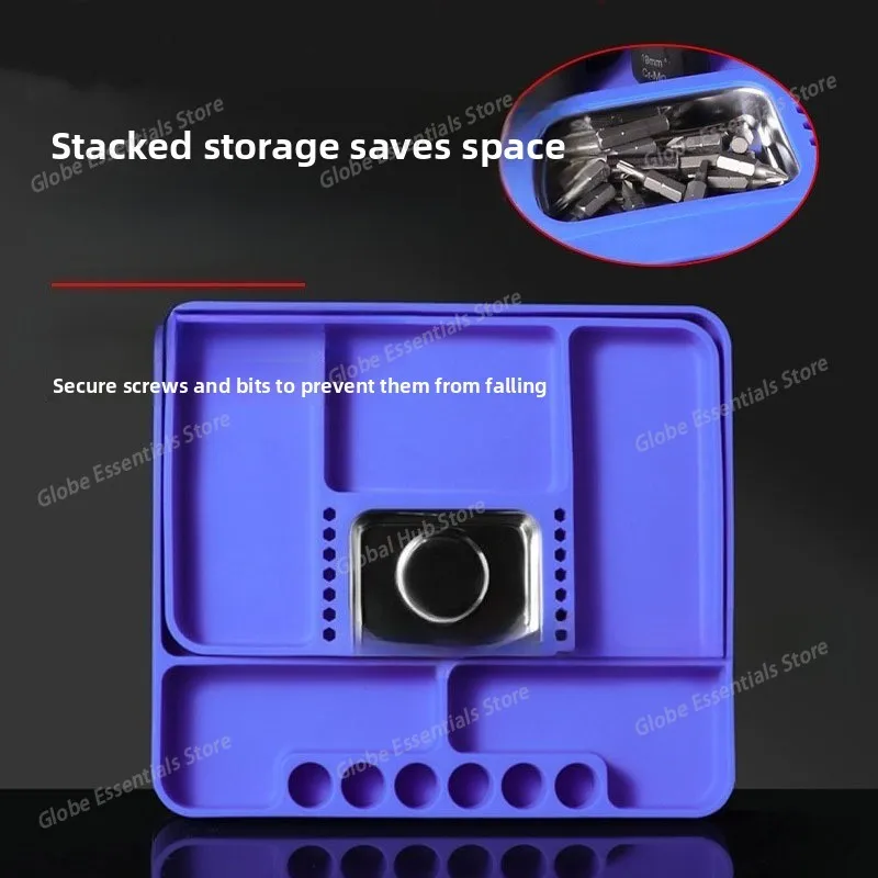 

Flexible Silicone Tool Tray, A Foldable Hardware Accessory Storage Wonder Essential for Installation and Maintenance